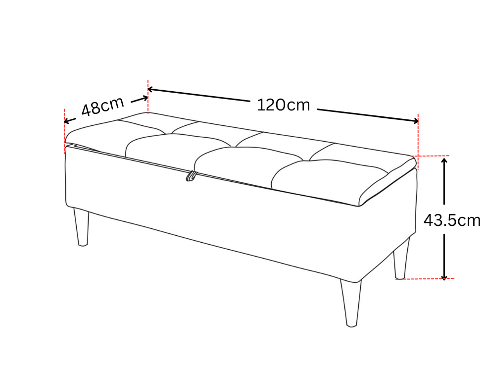 Samantha Storage Bench Furniture Store Philippines - Urban Concepts