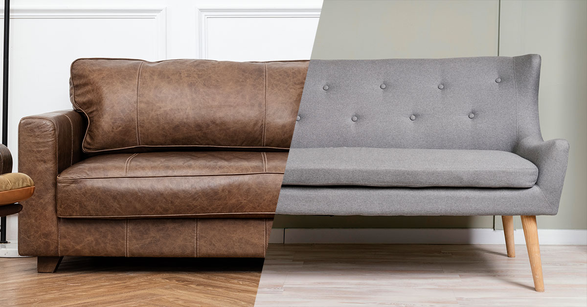 Leather vs. Fabric Sofas Which is More Suitable for You